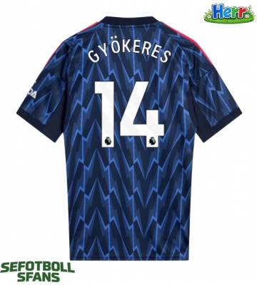 Arsenal Viktor Gyokeres #14 Bortatröja 2025-26 Kortärmad